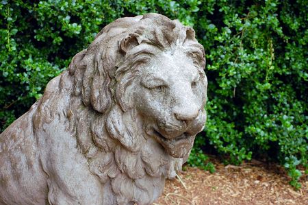 Stone lionの写真素材