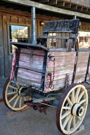 Old weathered wagon