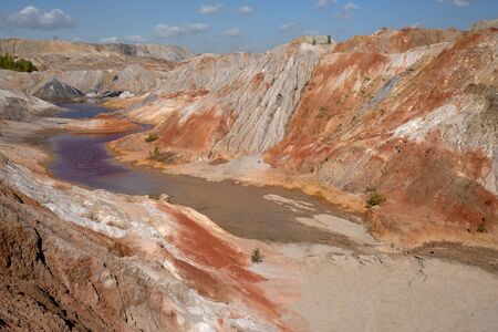 Bogdanovsky clay quarry in Russia
