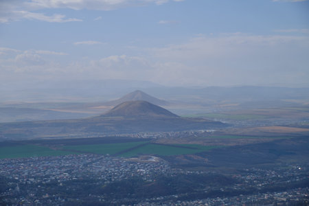 View from Mount Mashuk in Pyatigorskの写真素材