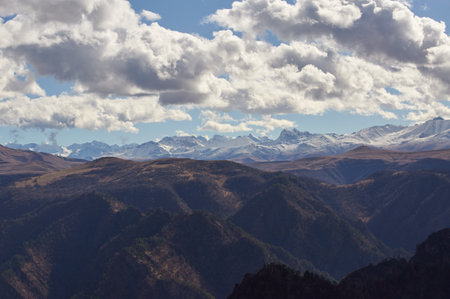 beauty of the Caucasus mountainsの写真素材