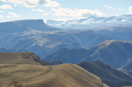 high in the Caucasus mountains