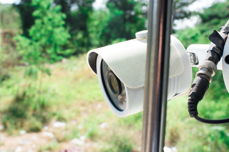 Security CCTV camera in home.