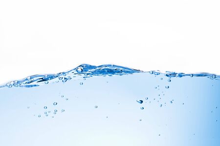 Blue water wave with isolated background.の写真素材