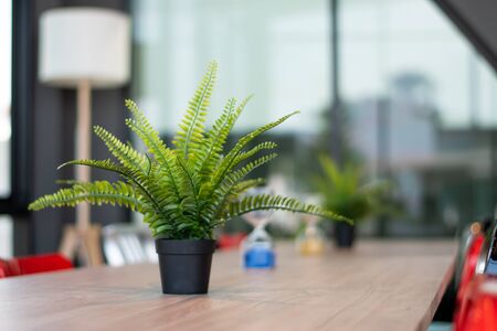 Modern workspace with copy space.の写真素材