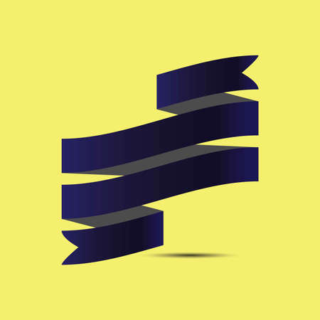 dark banner blueのイラスト素材