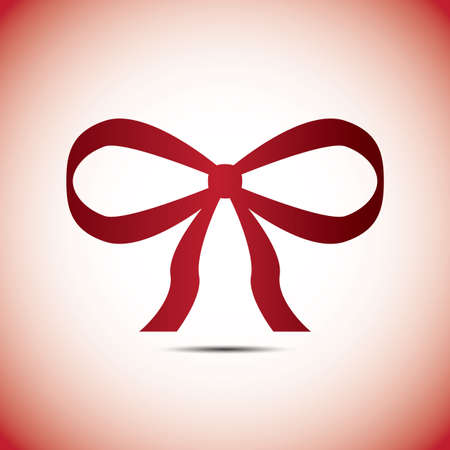 shoelace red ribbonのイラスト素材