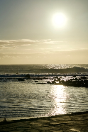 sunset at Valle Gran Rey, La Gomeraの写真素材