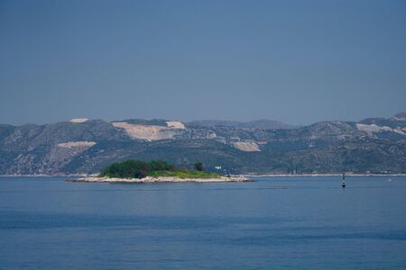 Little island at Cavtat by Dubrovnikの写真素材