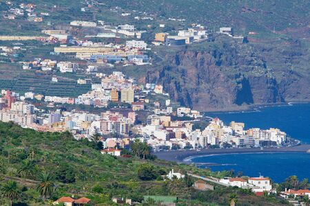 Puerto da la Cruz de La Palma at the seaの写真素材