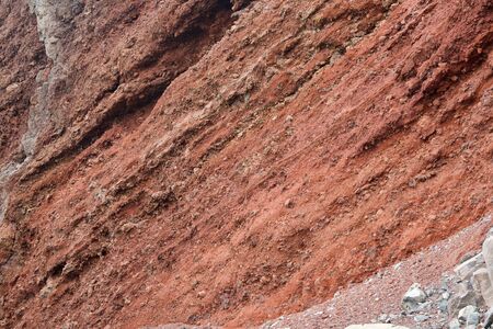 Background of an red lava rockの写真素材