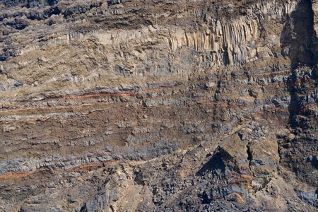 Background of a rough cliffの写真素材