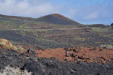 Way to the volcano of Teneguia (La Palma)の写真素材