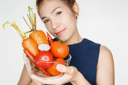 Benefits of colorful vegetables For good healthの写真素材