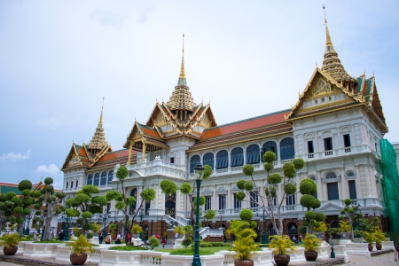 Beautiful of  thai art architecture of the Emerald Buddha temple(Wat phra kaew) and Royal Grand Palace ,Bangkok,Thailand.のeditorial素材