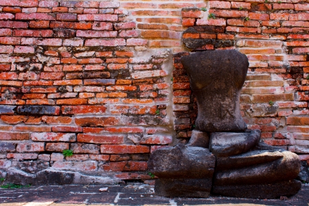 Old brick wall backgroundの写真素材