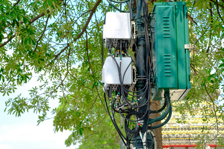 Telecommunications tower antenna cells for mobile communications ,Cell phone cellular transmission...