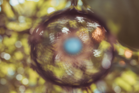 Natural blurred bokeh background image on Dreamcatcher at garden.の写真素材