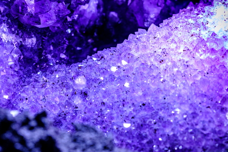 Macro image real natural Violet / Pink Amethyst crystal texture Pattern Background.の写真素材