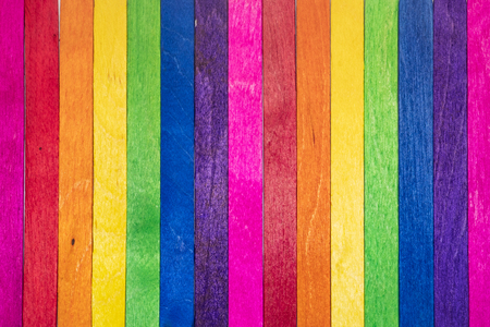 Background texture of colorful wooden from Ice cream stick.の写真素材