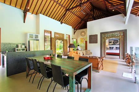 Villa in Bali with design modern contemporaryのeditorial素材