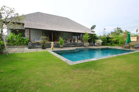 Villa in Bali with design modern contemporaryのeditorial素材