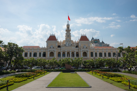 City hall in Ho Chi Minh city and Ho Chi Minhのeditorial素材