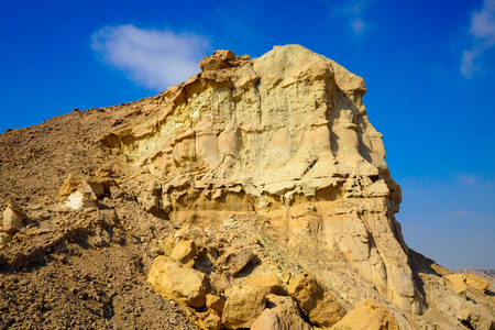 QESHM ISLAND, canyon Stars Valley. Mountain range at Qeshm Island, Hormozgan, Iranの写真素材