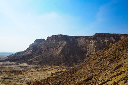 QESHM ISLAND, canyon Stars Valley. Mountain range at Qeshm Island, Hormozgan, Iranの写真素材