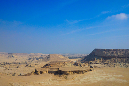 QESHM ISLAND, canyon Stars Valley. Mountain range at Qeshm Island, Hormozgan, Iranの写真素材