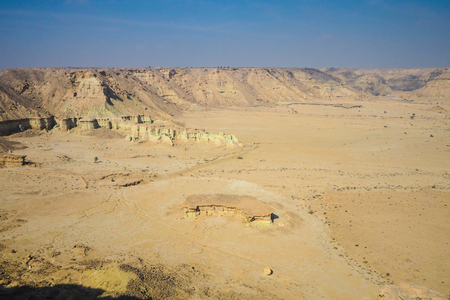 QESHM ISLAND, canyon Stars Valley. Mountain range at Qeshm Island, Hormozgan, Iranの写真素材