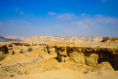 QESHM ISLAND, canyon Stars Valley. Mountain range at Qeshm Island, Hormozgan, Iranの写真素材