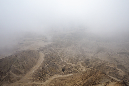 Mountain range at Qeshm Island, Iranの写真素材
