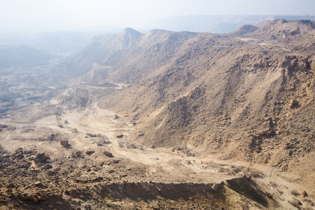 Mountain range at Qeshm Island, Iranの写真素材