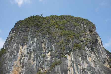 HALONG BAY, VIETNAM. Ha Long Bay is a UNESCO World Heritage Site in Vietnam.の写真素材