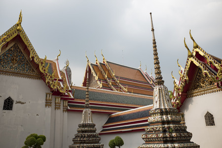 tower bangkok in the temple thailand abstract cross colors roof wat palaces asia sky and colors religion mosaic sculptureのeditorial素材
