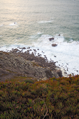 View of Cabo da Roca (Cape Roca), Portugal, the westernmost point of mainland Europeの写真素材