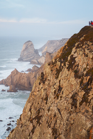 View of Cabo da Roca (Cape Roca), Portugal, the westernmost point of mainland Europeの写真素材