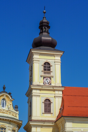 Sibiu, Romania. The city where houses have eyesの写真素材