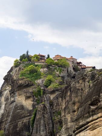 The Holy Monastery of Grand Meteoran in Meteora mountains, Thessaly, Greece.の写真素材