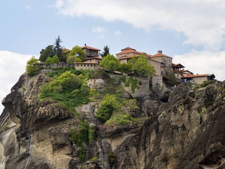 The Holy Monastery of Grand Meteoran in Meteora mountains, Thessaly, Greece.の写真素材