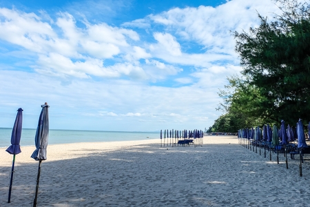Blue sky beach Thailand.の写真素材
