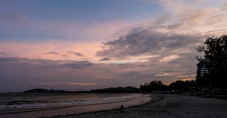Sunset Beach Thailand.の写真素材