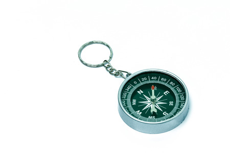 compass on white background.