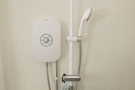 Disabled toilet and shower facility at the home of a disabled personの写真素材