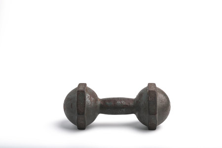 Dumbbells and rollers to exercise your abdominal muscles. for exerciseの写真素材
