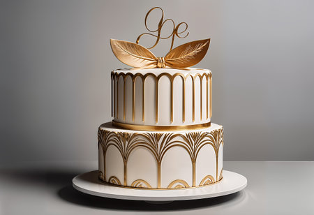 A chocolate layer cake with lit candles. birthday celebrations, bakery promotions, or dessert delights. Delightful Birthday Cake with Candlesの素材