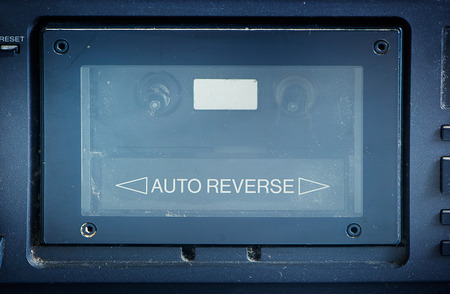 Old cassette player boxの写真素材