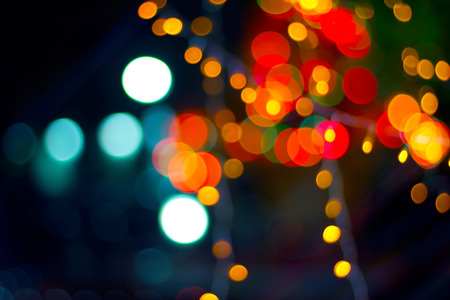 defocused abstract colorful light decoration background