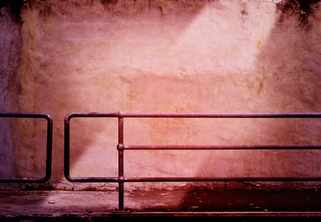 red grunge wall and light for backgroundの写真素材